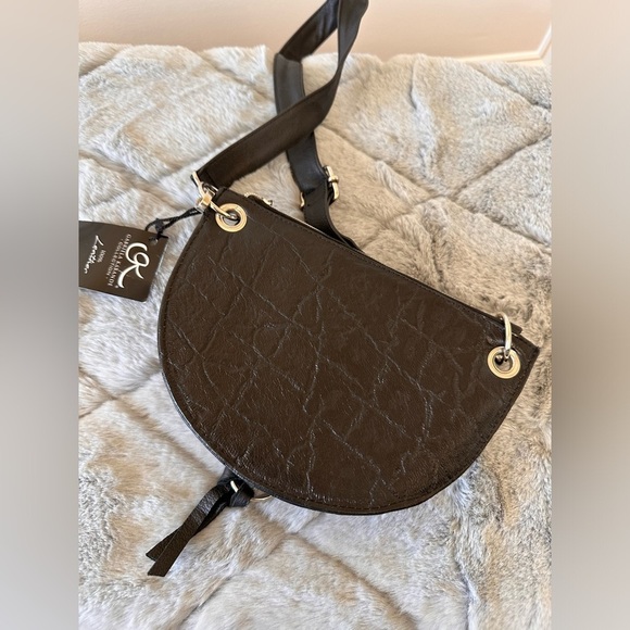 Gabriela Kabande divine collection belt shoulder crossbody black leather bag - Picture 6 of 12